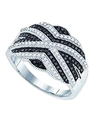 0.50CT BLACK DIAMOND MICRO-PAVE RING