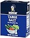 Morton Table Salt, Non-Iodized, 4 Pound Box (Pack of 9)