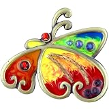 Colorful Gold Plated Butterfly Animal Pin Brooch