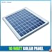 10 Watt 12 Volt Solar Panel - Rv - Marine - House