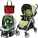 Peg Perego Si Travel System in Mytro Green with Fashionable Diaper bag