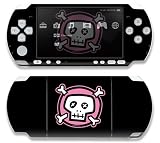 Pink Crossbones Decorative Protector Skin Decal Sticker for Sony Playstation PSP Slim / PSP 3000