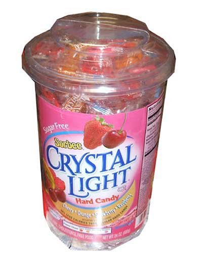 Crystal Light Sugar Free Hard Candy, By Sorbee- 208 Individually Wrapped Pieces,(24 Ounce... by Sorbee