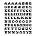 FUN FONT ALPHABET - Clear Vinyl Stickers - Scrapbooking Stamping - Sticker Decal - #C186