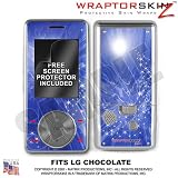 Stardust Blue WraptorSkinz Skin for LG Chocolate vx8500 phones by TuneTattoozTM