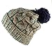 Morehats Multi Color Pom Pom Crochet Thick Knit Slouchy Beanie Beret Winter Ski Hat
