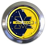 Michigan Wolverines New Neon Light Wall Clock