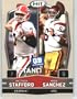 2009 Sage HIT 52 Matthew Stafford & Mark Sanchez ( Top 2009 Quarterbacks ) First Card of the 2009 NFL Rookies - Shipped in a Protectective Display Case