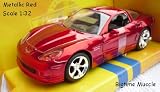 Chevy Corvette Z06 2006 in Metallic Red Scale 1:32