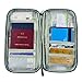 Passport Holder and Travel Document Holder with Removable Wristlet Strap Purple