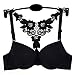 Women's Front Closure Lace Racerback Push up Bra (36B)