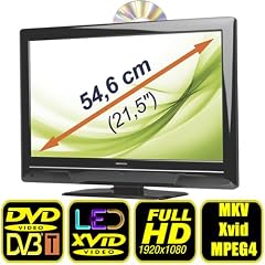 MEDION MD 21016 54,6cm / 21,5" FULL HD LED TV mit integriertem DVD-Player & DVB-T Tuner USB MKB Xvid MP4