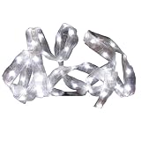 Kurt Adler 9-Foot Indoor 56-Light Cool White LED Ribbon Light String Set