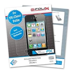 atFoliX 2 x FX-Clear Displayschutzfolie f�r Apple iPhone 4 inkl. Vorderseite und R�ckseite