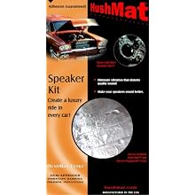 HushMat 10110 Ultra Black Foil Speaker Kit with Damping Pad - 4 Piece