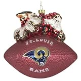 St. Louis Rams NFL Peggy Abrams Football Ornament 5.5