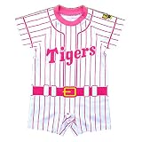 阪神タイガース 半袖ロンパース ピンク (70ｃｍ)