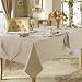Waterford Rory Tablecloth Oblong, Ivory/Gold