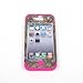 JUSTING@Triple Layer Hybrid Real Tree Camo Hybrid Hard Case Cover for iPhone 5/5S (hot pink)
