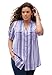 Roamans Women's Plus Size Seersucker Shirt