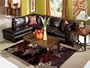 Central Park Chocolate Sectional with Chaise by Ashley Furniture