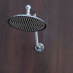Zoe Atlantis 1 Chrome 10 Diameter Rain Showerhead with 13 High Rise Arm