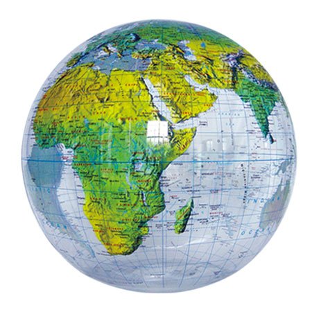 36 Inflatable Clear Topographical Globe