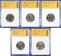 2008 P UNC Statehood Quarter Set SGS Graded MS70