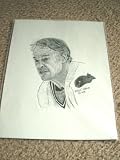 Unique Collectable Gordie Howe - Mister Hockey - Detroit Red Wings / Hartford Whalers - Hartford Whalers drawing Signed by artist