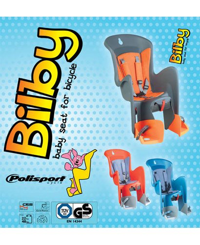 Polisports チャイルドシート 荷台 取付タイプ Bilby CFS ポリスポーツ BLACK/DARK GREY