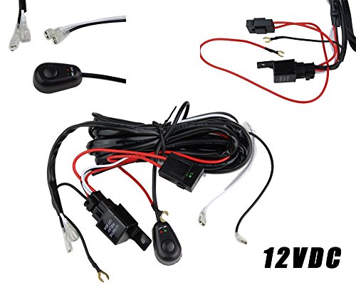 Rogue® Off Road ATV/Jeep LED Light Bar Wiring Harness Kit - 40 Amp Relay ON/OFF Switch