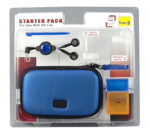 Childrens Toyshop  Video Games : Logic3 Blue Starter Kit for DS lite (Nintendo DS)