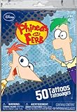 Disney Phineas and Ferb Temporary Tattoos (50 Pack)