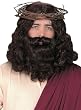 Jesus Wig and Beard Brown