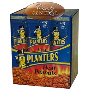 Planters Heat Peanuts, 1.75 oz Tubes, 18 ct