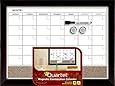 Quartet Magnetic Combination Calendar Board, Dry-Erase and Cork, 17 x 23 Inches, Two-Tone Frame (22476)