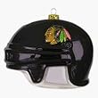 Chicago Blackhawks 3" Collegiate Glass Football Helmet Holiday Ornament - NHL Hockey