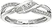 Amazon Essentials 10k White Gold Diamond Ring (1/6 cttw, H-I Color, I1-I2 Clarity), (previously Amazon Collection)