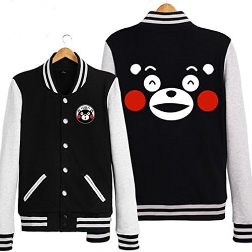 New KUMAMON Chiaki Nanami Cosplay Hooded Coat Zipper Hoodies Jacket (01, S)