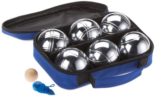 Schildkröt 970011 Boule / Boccia / Pentanque Set, silber / blau