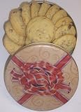 Gourmet Food : Scott's Cakes 1 lb. Almond Cookies in a Red Bow Tin