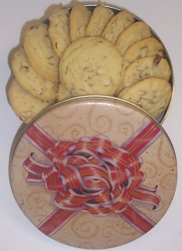 Scott's Cakes 1 lb. Almond Cookies in a Red Bow Tin by Almond Pound Cake