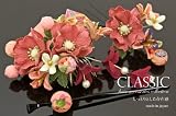 髪飾り3点セット 花 和柄 リボン パールビーズ Kaz