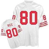 San Francisco 49ers #80 Jerry Rice Throwback White NFL Jerseys Authentic Football Jersey Size 48-56