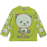 【H27秋冬物】 GARACH(ギャラッチ) 天竺カラフルパンダPt長袖Tシャツ 95cm/YE NO.AH-531404