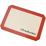 Freshware Silicone Non-Stick Baking Mat, Quarter Size, 11.6 x 8.1 inch, BM-101
