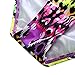 Attraco Little Big Girls Fringe Hollow-Out Rainbow Wave Stripe One Piece Swimsuit