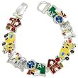 Silvertone School Theme Magnetic Closure Bracelet Fashion Jewelry