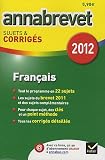 Annales Annabrevet 2012 Français corrigés