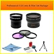 Panasonic Lumix DMC-LX5 Ultimate Lens & Filter Set Includes Wide Angle Lens, Macro Lens, 3.5X Telephoto Lens, 3 Piece Filter + Mini Tripod, Lens Cleaning Kit + Tube Adapter + More Panasonic Lumix DMC-LX5 Ultimate Lens & Filter Set Includes Wide Angle Lens, Macro Lens, 3.5X Telephoto Lens, 3 Piece Filter + Mini Tripod, Lens Cleaning Kit + Tube Adapter + More